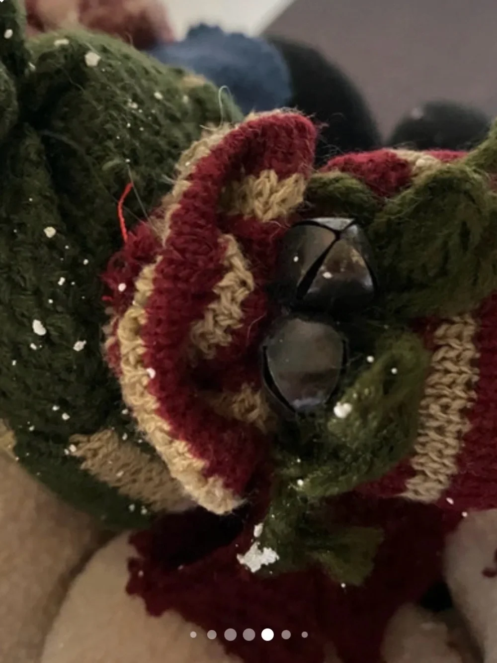 Vintage Plush Snowman & Family on Sleigh